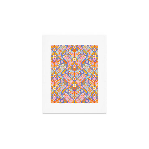 Jenean Morrison Boots and Butterflies Lilac Art Print