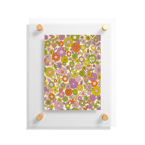 Jenean Morrison Checkered Past in Pink Floating Acrylic Print