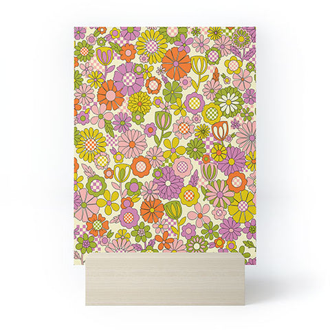 Jenean Morrison Checkered Past in Pink Mini Art Print