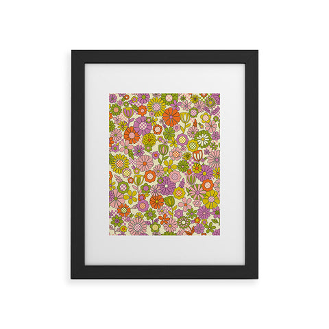 Jenean Morrison Checkered Past in Pink Framed Art Print