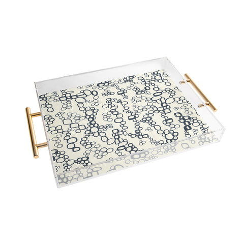 Jenean Morrison Circular Logic Beige Acrylic Tray