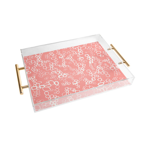 Jenean Morrison Circular Logic Pink Acrylic Tray