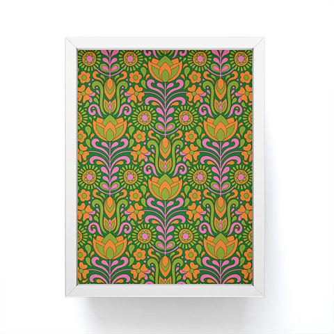Jenean Morrison Climbing Floral Green Framed Mini Art Print