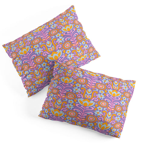 Jenean Morrison Climbing Floral Lilac Pillow Shams