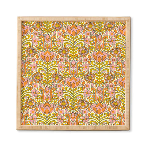 Jenean Morrison Climbing Floral Pink Framed Wall Art