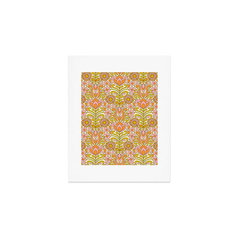 Jenean Morrison Climbing Floral Pink Art Print
