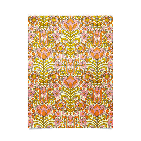 Jenean Morrison Climbing Floral Pink Poster