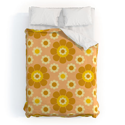 Jenean Morrison Diner Menu in Sunset Duvet Cover