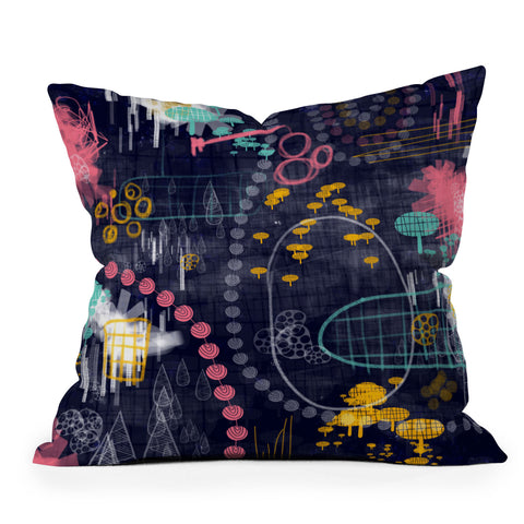 Jenean Morrison Fall Together Outdoor Throw Pillow