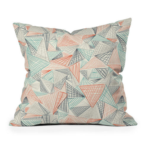 Jenean Morrison Gridlocked Multi Outdoor Throw Pillow