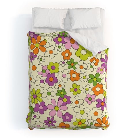 Jenean Morrison Happy Together in Lilac Duvet Cover