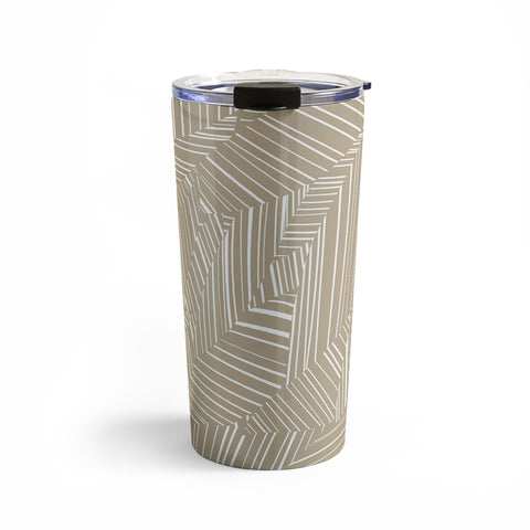 Jenean Morrison Line Break Sand Travel Mug