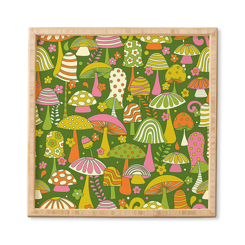 Jenean Morrison Many Mushrooms Framed Wall Art
