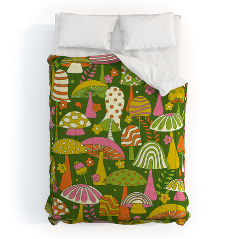 Jenean Morrison Many Mushrooms Comforter