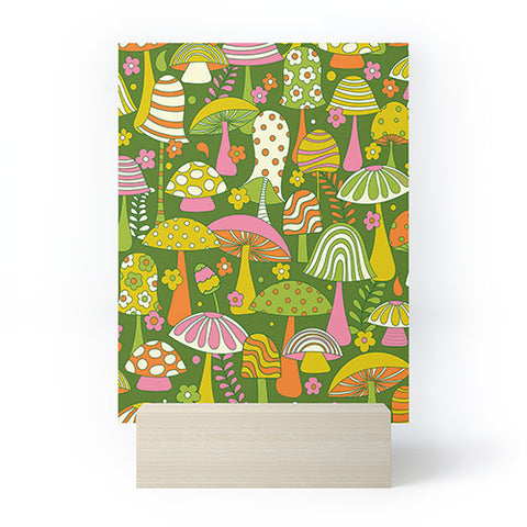 Jenean Morrison Many Mushrooms Mini Art Print