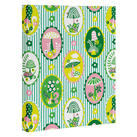 Jenean Morrison Mushroom Family Portraits Art Canvas