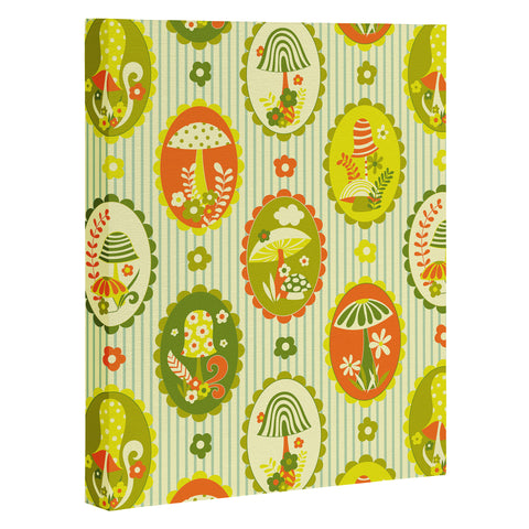 Jenean Morrison Mushroom Family Portraits II Art Canvas