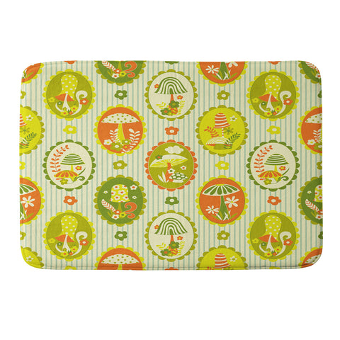Jenean Morrison Mushroom Family Portraits II Memory Foam Bath Mat