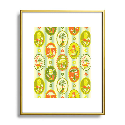 Jenean Morrison Mushroom Family Portraits II Metal Framed Art Print