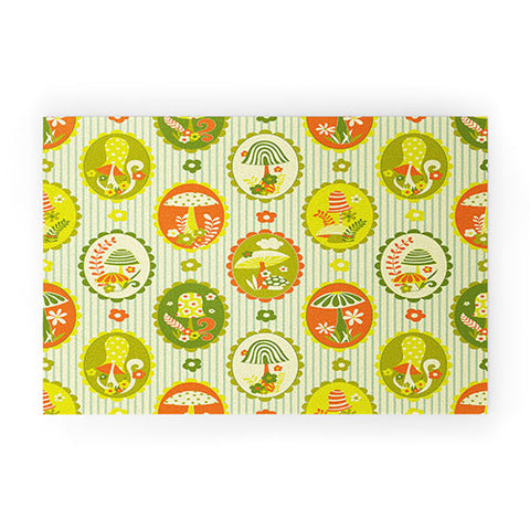 Jenean Morrison Mushroom Family Portraits II Welcome Mat