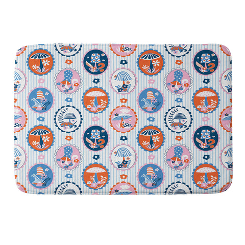 Jenean Morrison Mushroom Family Portraits III Memory Foam Bath Mat