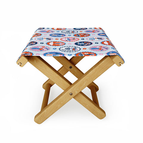 Jenean Morrison Mushroom Family Portraits III Folding Stool