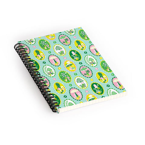 Jenean Morrison Mushroom Family Portraits Spiral Notebook