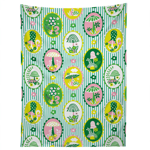 Jenean Morrison Mushroom Family Portraits Tapestry