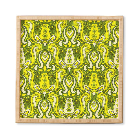 Jenean Morrison Mushroom Lamp Lemon Lime Framed Wall Art