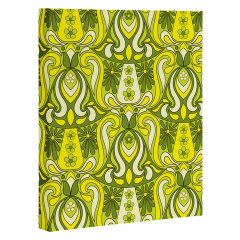 Jenean Morrison Mushroom Lamp Lemon Lime Art Canvas