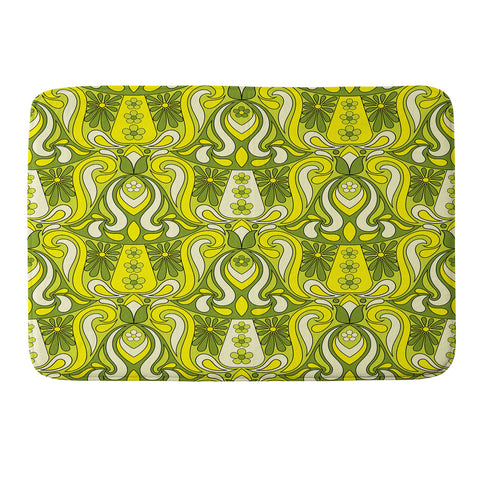 Jenean Morrison Mushroom Lamp Lemon Lime Memory Foam Bath Mat