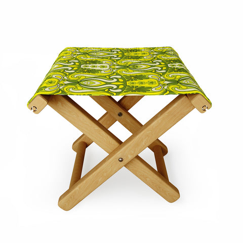 Jenean Morrison Mushroom Lamp Lemon Lime Folding Stool