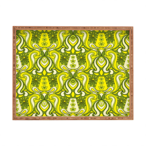 Jenean Morrison Mushroom Lamp Lemon Lime Rectangular Tray