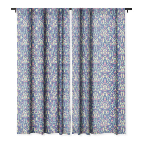 Jenean Morrison Mushroom Lamp Lilac Blackout Window Curtain