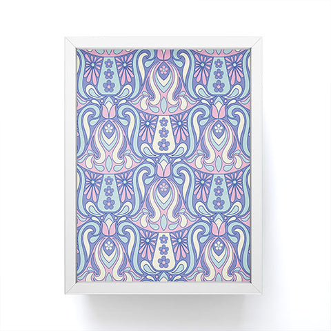 Jenean Morrison Mushroom Lamp Lilac Framed Mini Art Print