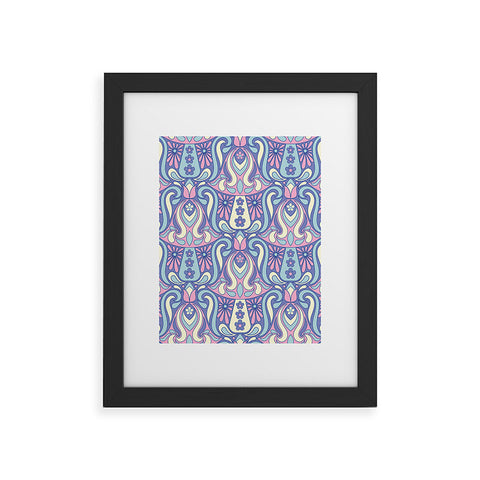 Jenean Morrison Mushroom Lamp Lilac Framed Art Print