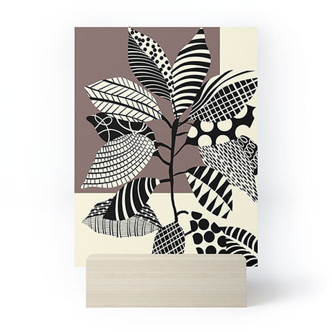 Jenean Morrison Patterned Plant 01 Mini Art Print