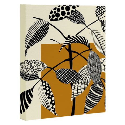 Jenean Morrison Patterned Plant 05 Art Canvas