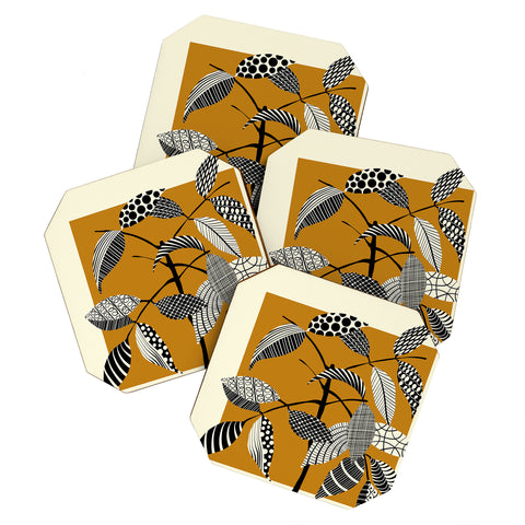 Jenean Morrison Patterned Plant 05 Coaster Set