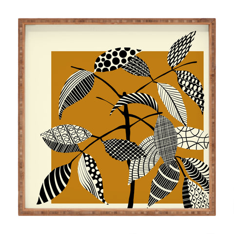 Jenean Morrison Patterned Plant 05 Square Tray