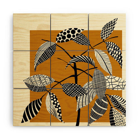 Jenean Morrison Patterned Plant 05 Wood Wall Mural