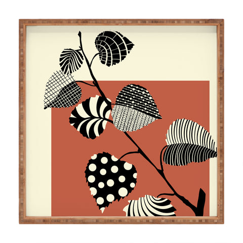 Jenean Morrison Patterned Plant 06 Square Tray