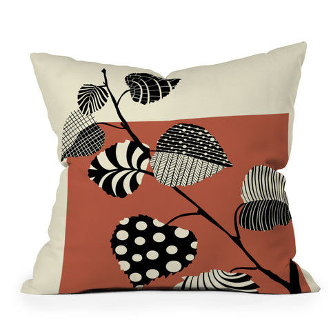 Jenean Morrison Patterned Plant 06 Outdoor Throw Pillow