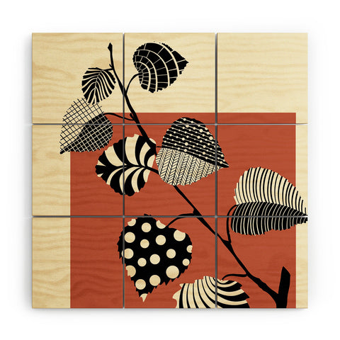 Jenean Morrison Patterned Plant 06 Wood Wall Mural
