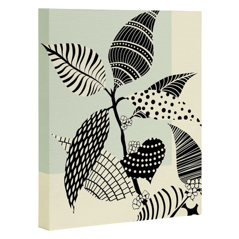 Jenean Morrison Patterned Plant 07 Art Canvas
