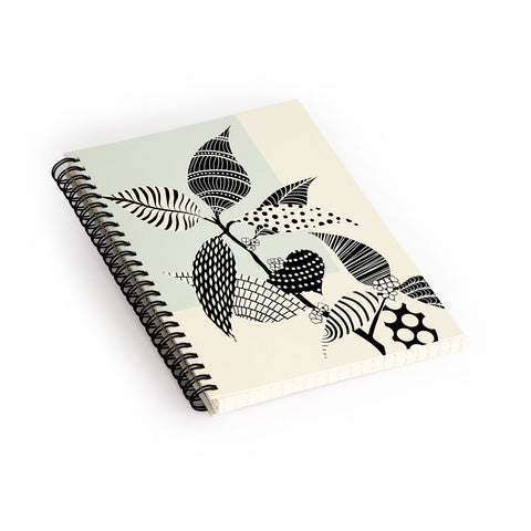 Jenean Morrison Patterned Plant 07 Spiral Notebook