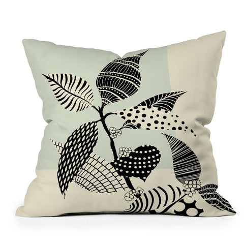 Jenean Morrison Patterned Plant 07 Throw Pillow