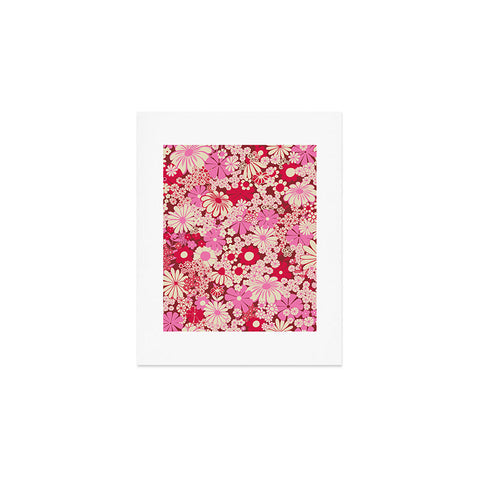 Jenean Morrison Peg in Red and Pink Art Print