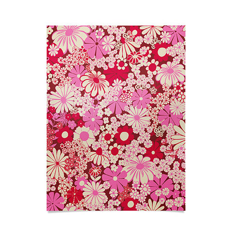 Jenean Morrison Peg in Red and Pink Poster