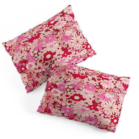Jenean Morrison Peg in Red and Pink Pillow Shams
